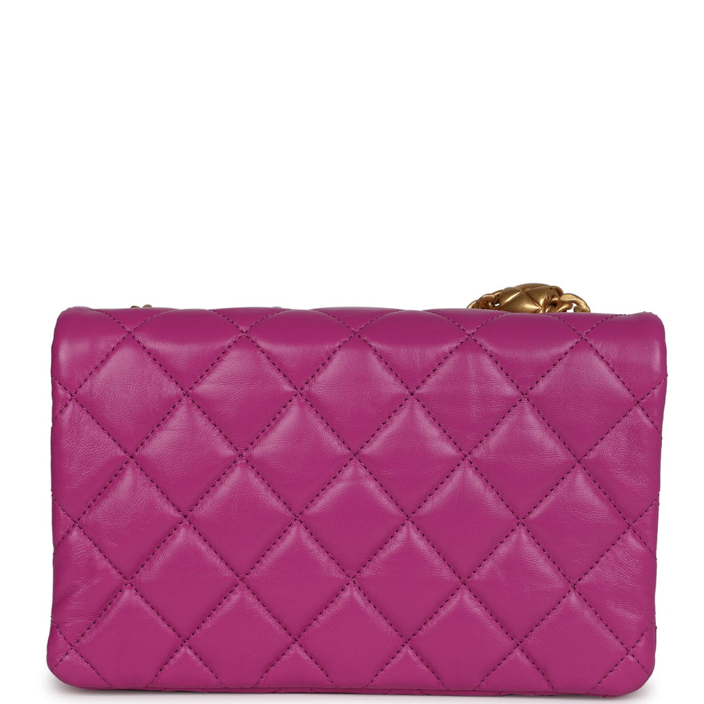 Chanel Small Crush Flap Bag Purple Shiny Aged Calfskin Brushed Gold Ha –  Madison Avenue Couture