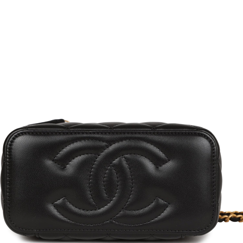 Chanel - Mini Vanity Case - Grey Lambskin - Brand New