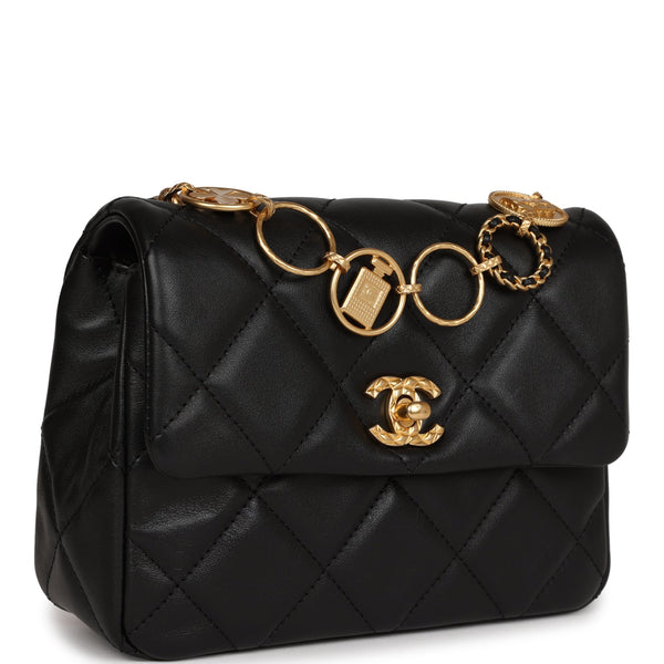 Chanel AS2599B05828 Mini Flap Bag Black / 94305 Lambskin Shoulder Bags Gbhw