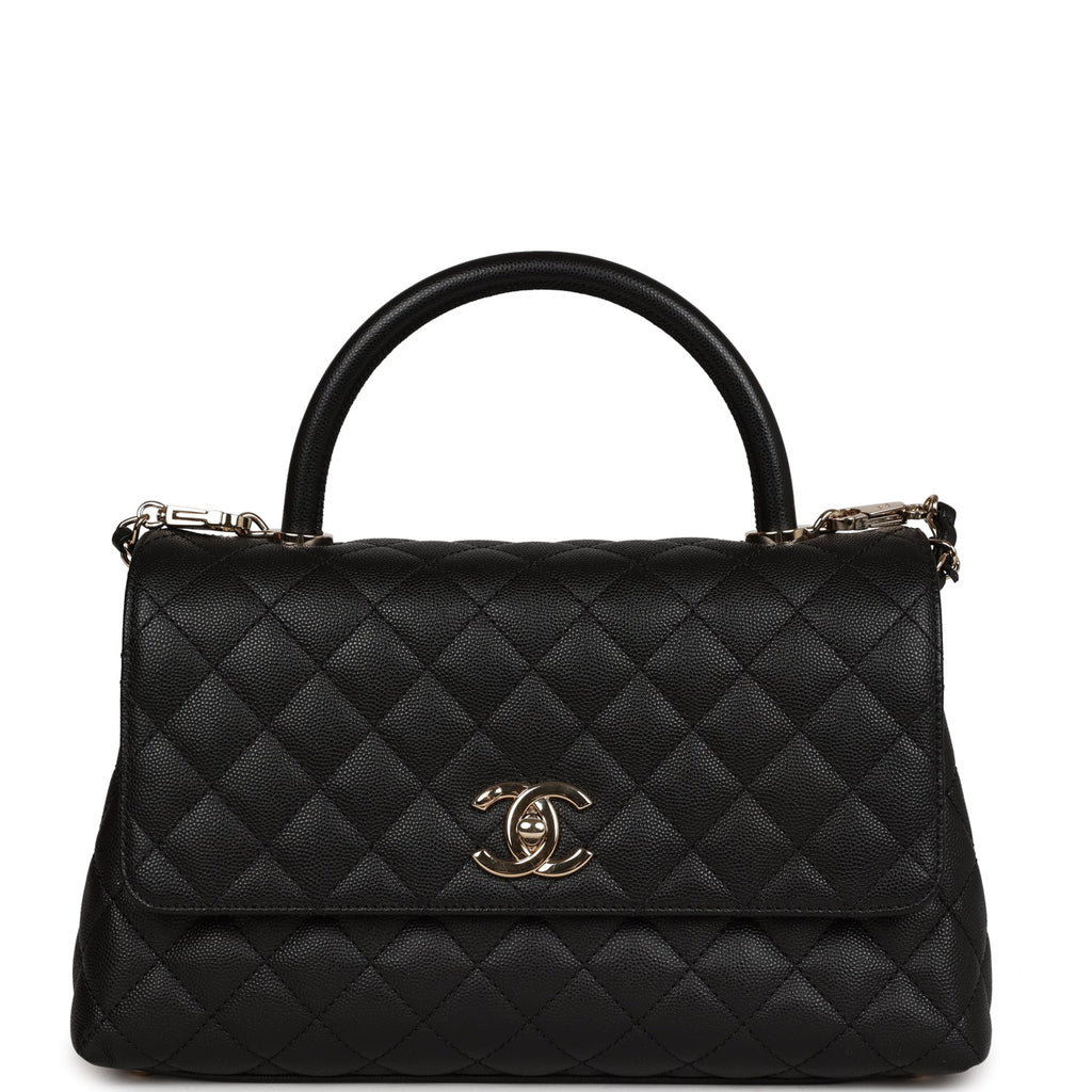 Chanel Small Coco Handle bag Black Caviar leather