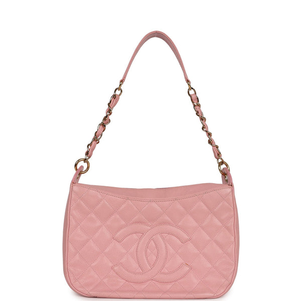 Timeless CC Chain Shoulder Bag Quilted Caviar Medium