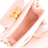 Chanel Nano Kelly Shopper Light Pink Shiny Aged Calfskin Brushed Gold Hardware