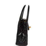 Chanel Nano Kelly Shopper Black Shiny Aged Calfskin Brushed Gold Hardware