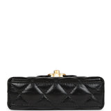 Chanel Nano Kelly Shopper Black Shiny Aged Calfskin Brushed Gold Hardware