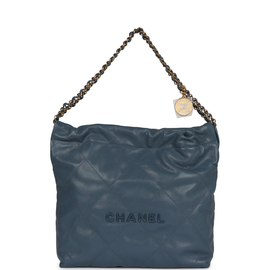 Chanel Blue Quilted Lambskin Classic Wallet On Chain (WOC) Mini