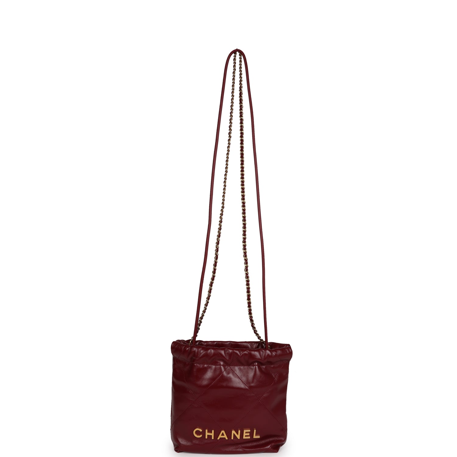 MEDIUM CD BOBBY 22CM WHITE CALFSKIN GOLD HARDWARE