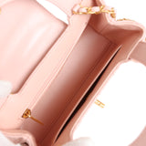 Chanel Small Kelly Shopper Light Pink Shiny Aged Calfskin Brushed Gold Hardware