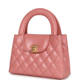 Chanel Small Kelly Shopper Pink Shiny Aged Calfskin Brushed Gold Hardware