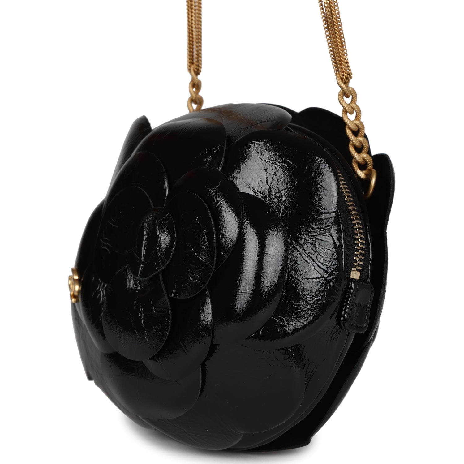 Chanel 25 “Menthe Lumière”  Bucket Flap Bag Runway Edition in Mint Caviar Calfskin with Gold Hardware