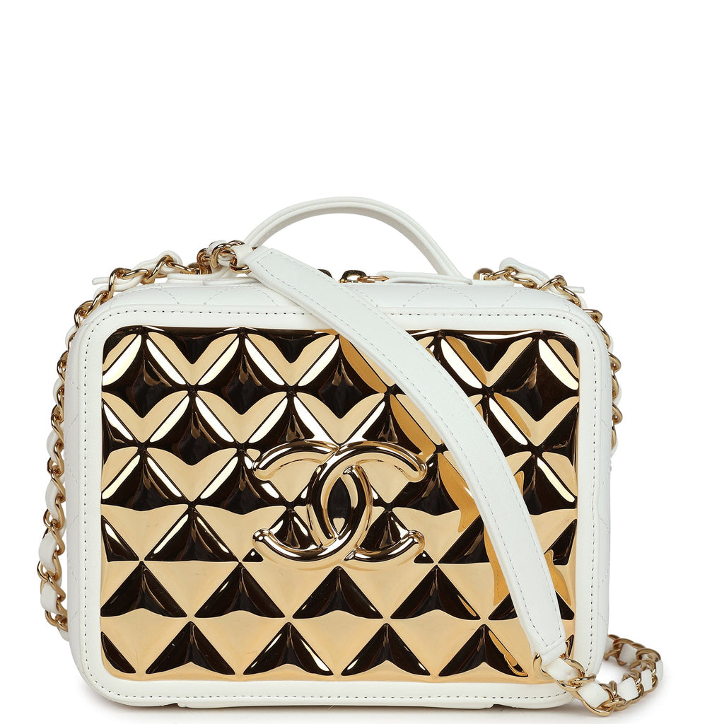 Chanel bag 2024 with gold plate