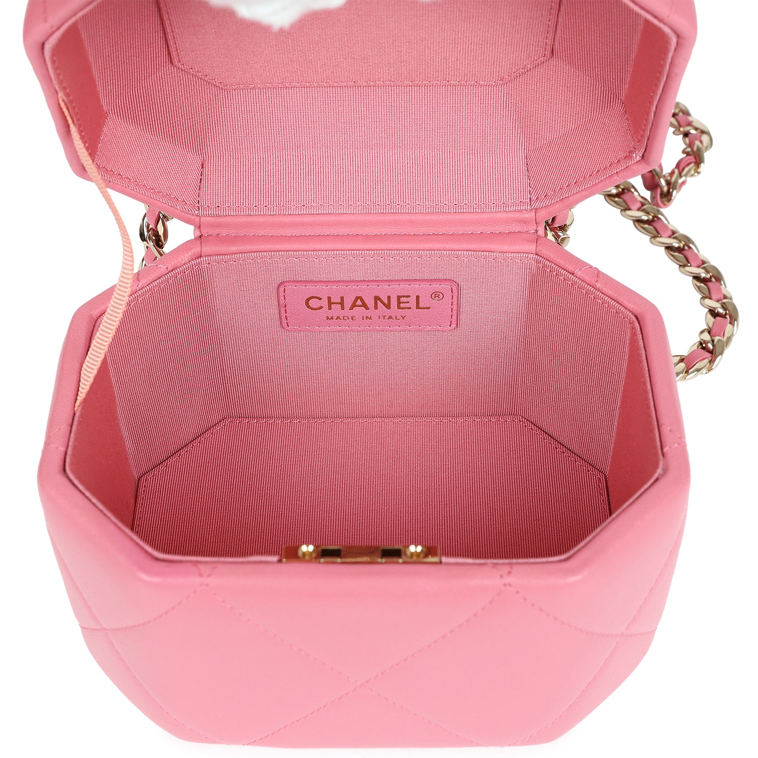 CHANEL 25S MINI VANITY BAG 16 CM IN LIGHT PINK LAMBSKIN WITH GOLD HARDWARE main image 1