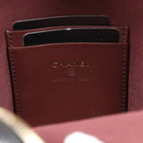 Chanel Mini Phone Holder Backpack Black Caviar Light Gold Hardware