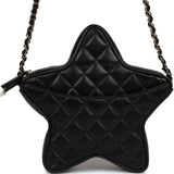 Chanel Star Bag Black Lambskin Light Gold Hardware