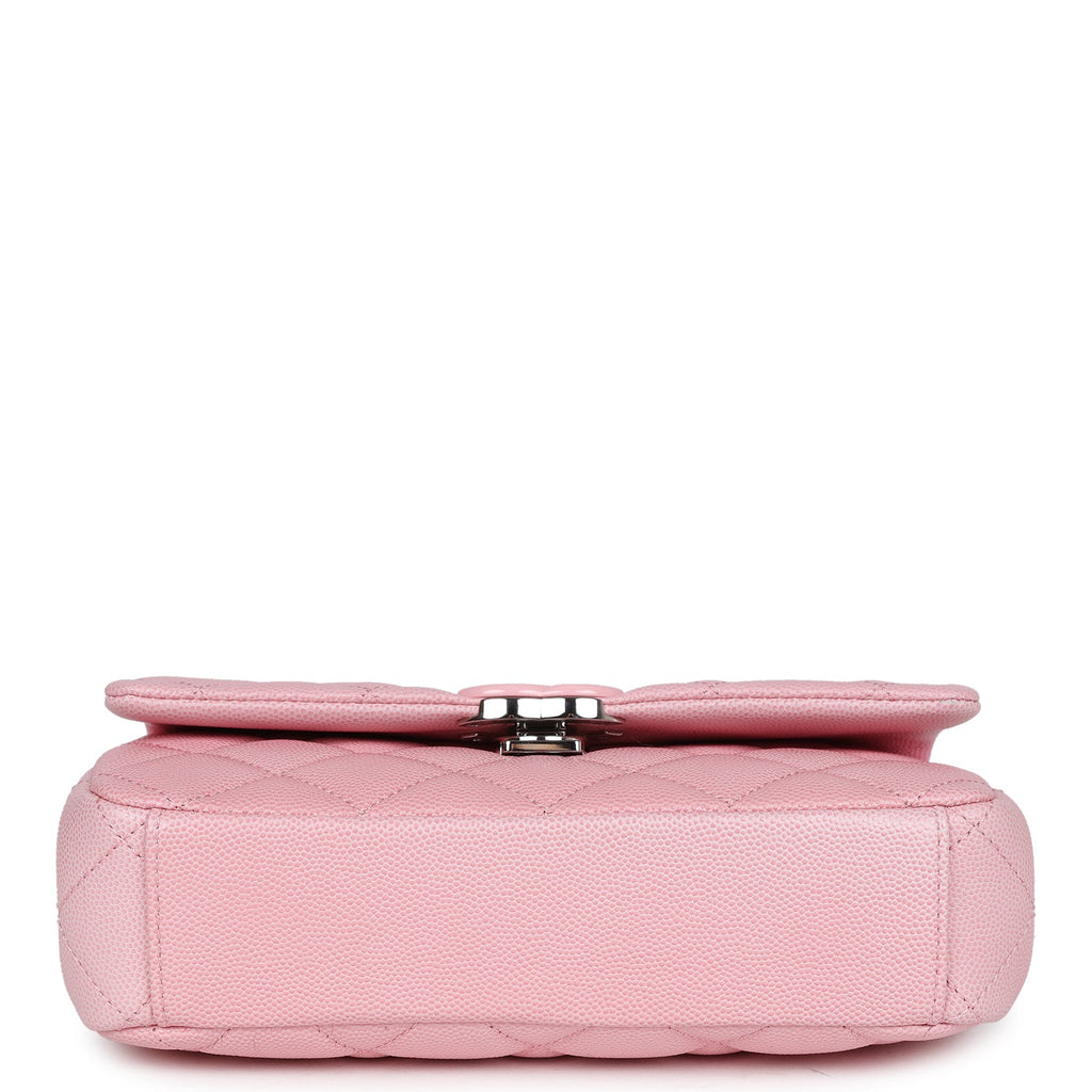 Chanel Mini Flap Bag Pink Ombre Caviar Lacquered Metal Hardware