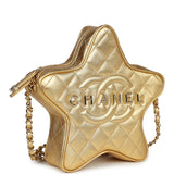 Chanel Star Bag Metallic Gold Lambskin Gold Hardware