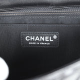 Pre-owned Chanel Medium Lady Bug Single Flap Bag Black Lambskin Silver Hardware