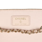 Chanel Small Vanity Case Light Beige Caviar Light Gold Hardware