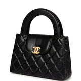 Chanel Small Kelly Shopper Black Aged Calfskin Brushed Gold Hardware