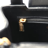 Chanel Small Kelly Shopper Black Aged Calfskin Brushed Gold Hardware