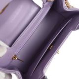 Chanel Small Kelly Shopper Light Purple Shiny Aged Calfskin Brushed Gold Hardware