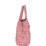 Chanel Small Kelly Shopper Pink Tweed Brushed Gold Hardware - Thumbnail View 4
