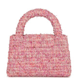 Chanel Small Kelly Shopper Pink Tweed Brushed Gold Hardware - Thumbnail View 5