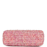 Chanel Small Kelly Shopper Pink Tweed Brushed Gold Hardware - Thumbnail View 6