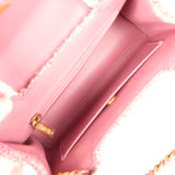 Chanel Small Kelly Shopper Pink Tweed Brushed Gold Hardware - Thumbnail View 8