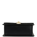 Chanel Small Perfect Fit Flap Bag Black Shiny Calfskin Brushed Gold Hardware