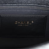 Chanel Medium Top Handle Flap Black Caviar Brushed Gold Hardware