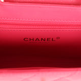 Chanel Small Kelly Shopper Dark Pink Shiny Aged Calfskin Brushed Gold Hardware