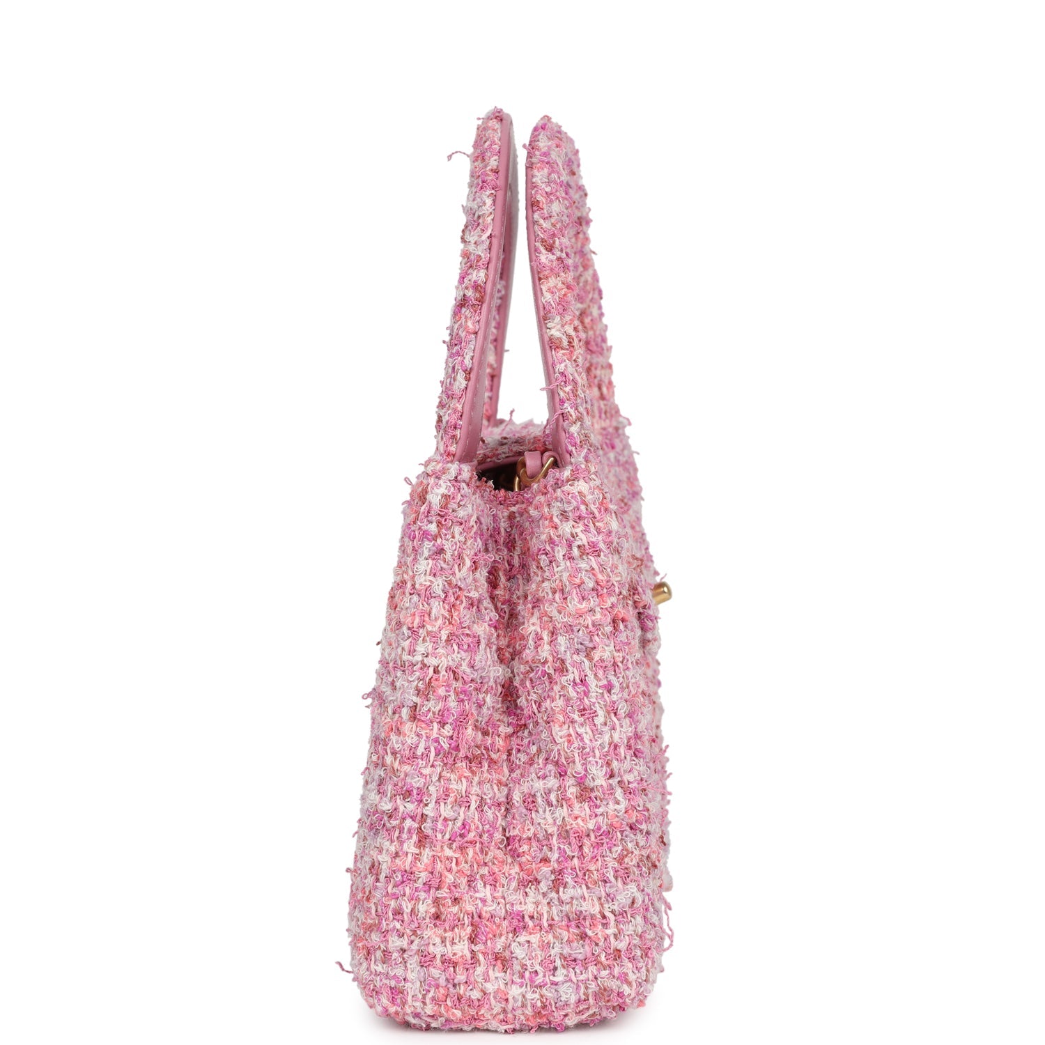 CHANEL 25S KELLY 19 CM IN WINE RED TWEED WITH GOLD HARDWARE main image 1