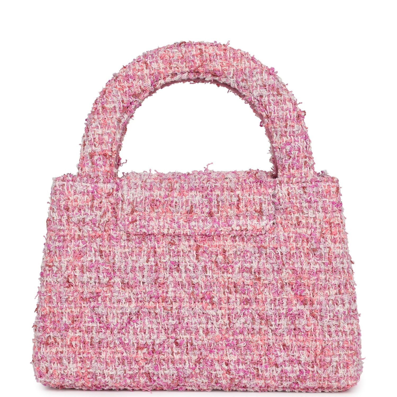 CHANEL 25S KELLY 19 CM IN WINE RED TWEED WITH GOLD HARDWARE