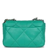 Chanel Medium 19 Flap Green Lambskin Mixed Metal Hardware