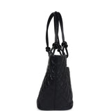 Pre-owned Chanel Large Cambon Ligne Tote Black Calfskin Silver Hardware