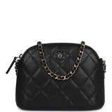 Chanel caviar clutch with chain sale