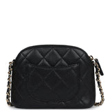 Chanel Small Clutch with Chain Black Caviar Gold Hardware