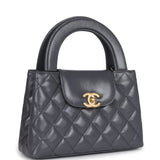 Chanel Small Kelly Shopper Dark Grey Shiny Aged Calfskin Brushed Gold Hardware - Thumbnail View 2