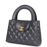 Chanel Small Kelly Shopper Dark Grey Shiny Aged Calfskin Brushed Gold Hardware - Thumbnail View 5