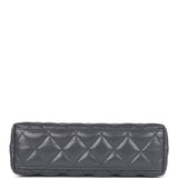 Chanel Small Kelly Shopper Dark Grey Shiny Aged Calfskin Brushed Gold Hardware - Thumbnail View 6