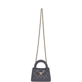 Chanel Small Kelly Shopper Dark Grey Shiny Aged Calfskin Brushed Gold Hardware - Thumbnail View 7