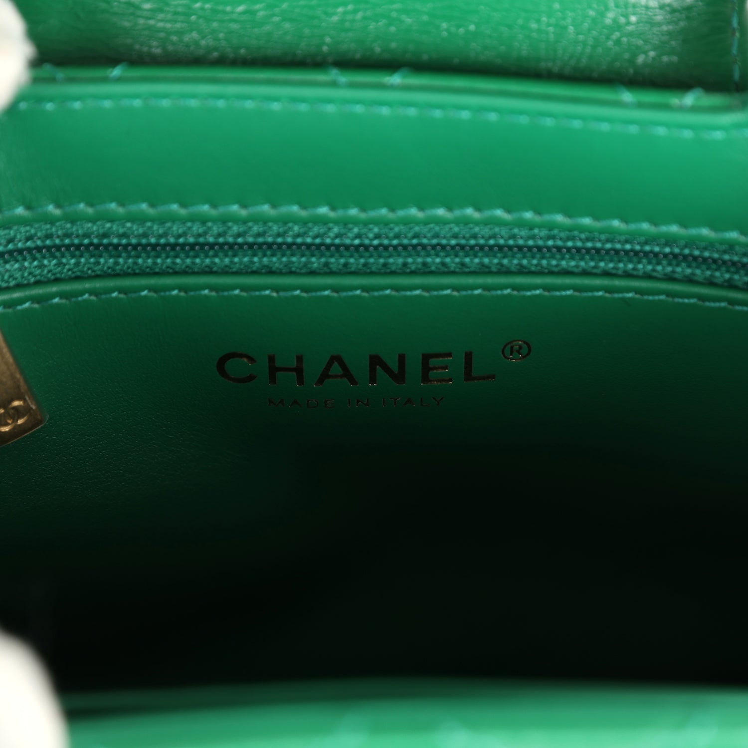 Chanel Small Kelly Shopper Dark Green Shiny Aged Calfskin Brushed Gold