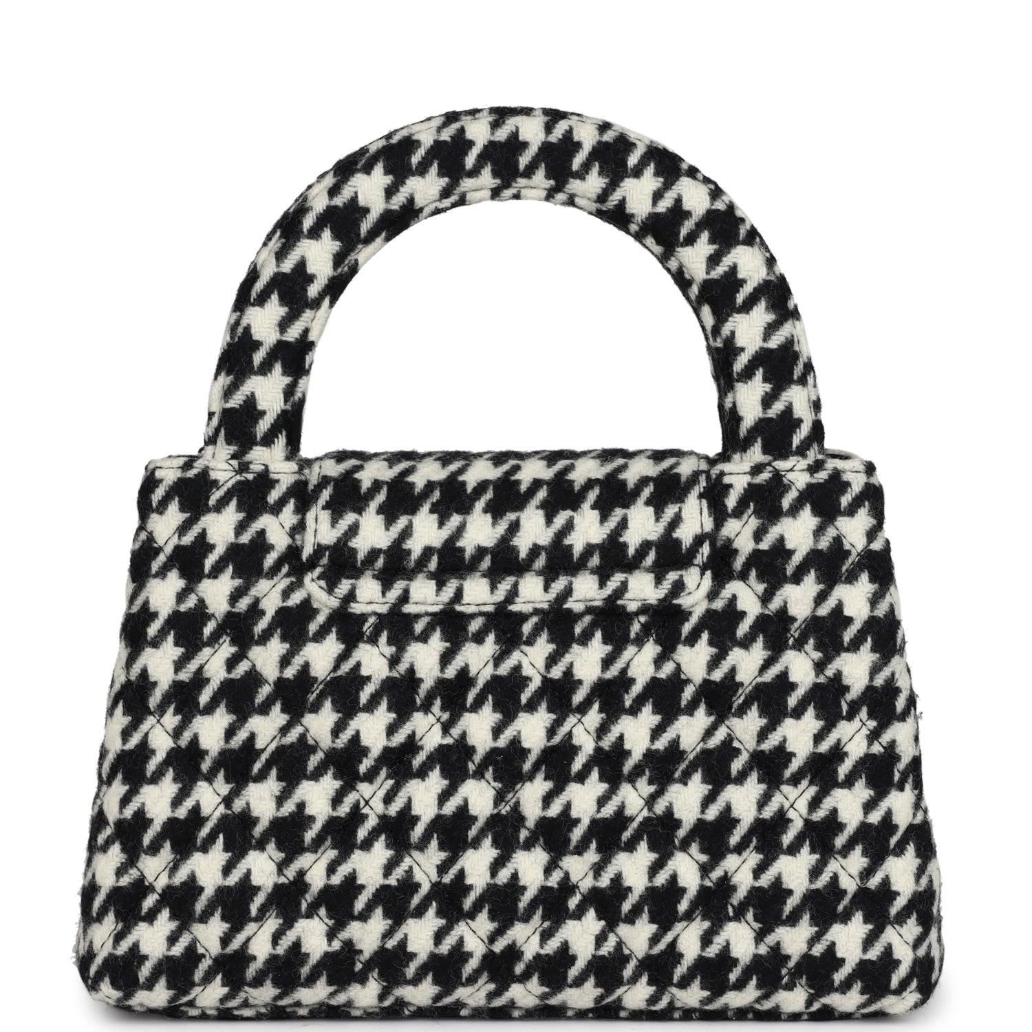 CHANEL 25S KELLY BAG 19 CM IN BLACK MIX WHITE TWEED WITH GOLD HARDWARE main image 0