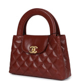 Chanel Small Kelly Shopper Brown Shiny Aged Calfskin Brushed Gold Hardware