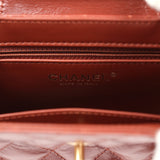 Chanel Small Kelly Shopper Brown Shiny Aged Calfskin Brushed Gold Hardware