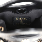 Chanel Micro 31 Shopper Black Shiny Lambskin Light Gold Hardware