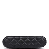 Chanel Small Clutch with Chain Crossbody Bag Black Caviar Light Gold Hardware