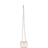 Chanel Mini Square Vanity Case Crossbody Bag Ivory Caviar Light Gold Hardware