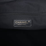 Chanel Maxi Bowling Bag Light Grey Washed Denim Antique Gold Hardware