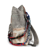 Pre-owned Chanel Graffiti Backpack Grey Multicolored Canvas Silver Hardware - Payment 1 CL